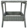 vidaXL Salon de jardin 2 pcs avec coussins r&eacute;sine tress&eacute;e gris clair