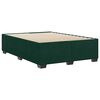 vidaXL Cadre de lit sans matelas vert fonc&eacute; 140x190 cm velours