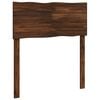 vidaXL T&ecirc;te de lit en bois brut ROSTOCK Marron fonc&eacute; 100 cm