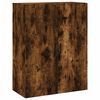 vidaXL Buffet haut Ch&ecirc;ne fum&eacute; 69,5x34x180 cm Bois d'ing&eacute;nierie