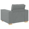 vidaXL Canap&eacute; Fauteuil Gris Clair 100x78x84 cm Tissu
