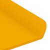 vidaXL &Eacute;tag&egrave;re flottante 2 pcs Jaune moutarde 100 x 9 x 2,5 cm Acier