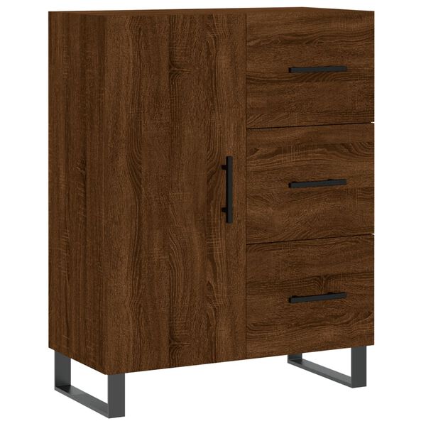 vidaXL Buffet ch&ecirc;ne marron 69,5x34x90 cm bois d'ing&eacute;nierie