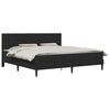 vidaXL Cadre de lit avec matelas Noir 200 x 200 cm Velours