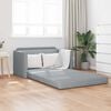 vidaXL Canap&eacute;-Lit 110cm Gris clair tissu