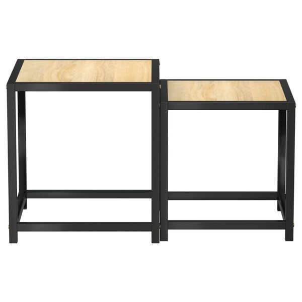 vidaXL Tables &agrave; th&eacute; 2 pcs MDF Ch&ecirc;ne sonoma