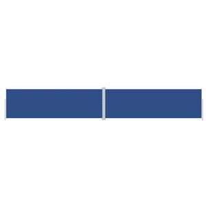 vidaXL Auvent lat&eacute;ral r&eacute;tractable Bleu 200x1200 cm