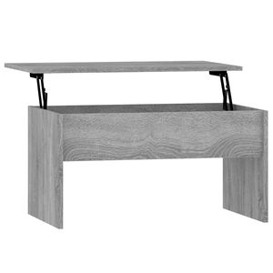 vidaXL Table basse Sonoma gris 80x50,5x41,5 cm Bois d'ing&eacute;nierie