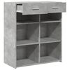 vidaXL Buffet gris béton 80x42,5x93 cm bois d'ingénierie