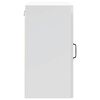 vidaXL Armoire murale de cuisine Lucca blanc brillant bois ing&eacute;nierie