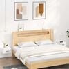 vidaXL Tables de chevet murales 2 pcs Blanc brillant 35x35x20 cm