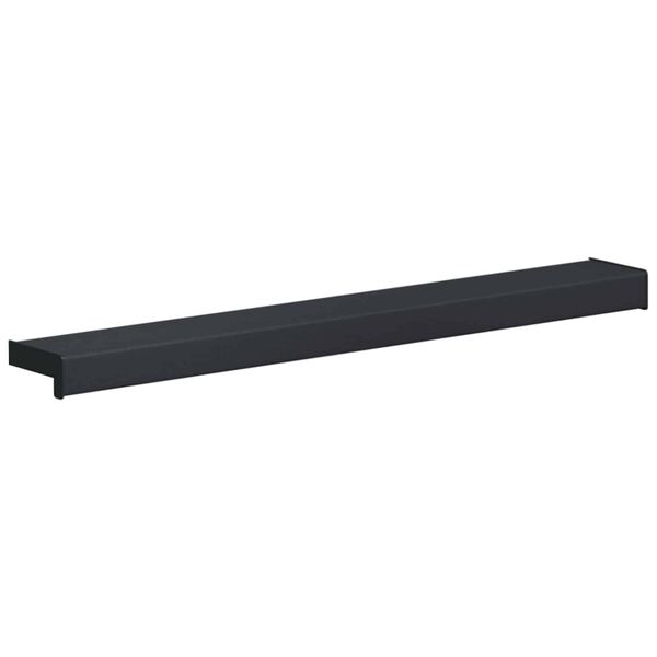vidaXL Appui de fen&ecirc;tre Anthracite avec grain de bois PVC