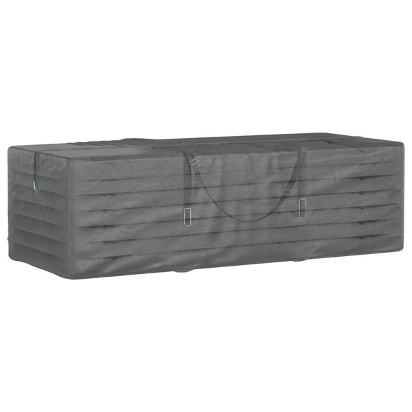 vidaXL Sac de rangement pour coussins de jardin noir 135x40x55 cm PE