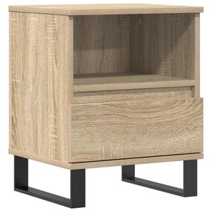 vidaXL Table de chevet ch&ecirc;ne sonoma 40x35x50 cm bois d&rsquo;ing&eacute;nierie