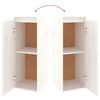 vidaXL Meubles TV 6 pcs Blanc Bois massif de pin