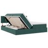 vidaXL Lit de Rangement avec matelas Vert fonc&eacute; 90 x 200 cm