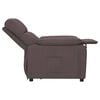 vidaXL Fauteuil inclinable Marron fonc&eacute; Tissu