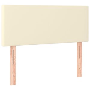 vidaXL T&ecirc;te de lit Cr&egrave;me 80x5x78/88 cm Similicuir