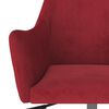 vidaXL Chaises &agrave; manger pivotantes lot de 4 Rouge bordeaux Velours