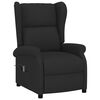 vidaXL Fauteuil inclinable &eacute;lectrique &agrave; oreilles noir tissu