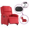 vidaXL Fauteuil inclinable &eacute;lectrique Rouge Similicuir