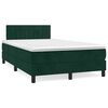 vidaXL Sommier &agrave; lattes de lit avec matelas vert fonc&eacute; 120x190 cm