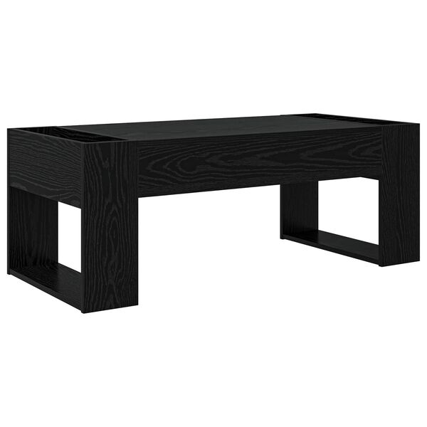 vidaXL Table basse Ch&ecirc;ne noir 110 x 50 x 41 cm Bois d'ing&eacute;nierie
