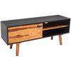 vidaXL Meuble TV bois d'acacia massif 120x35x50 cm