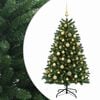 vidaXL Sapin de No&euml;l artificiel vert moyen avec boules 150 cm 150 LED