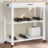 vidaXL Chariot de cuisine MONZA 84x40x88,5 cm bois massif de pin