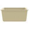 vidaXL &Eacute;vier de cuisine Granit Seul lavabo Beige