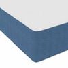 vidaXL Cadre de lit avec matelas Bleu 80 x 200 cm tissu