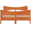 vidaXL Cadre de lit sans matelas cire marron 140x200cm bois pin massif