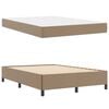 vidaXL Cadre de lit avec matelas Cappuccino 160 x 200 cm Faux cuir