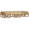 vidaXL Ensemble de canap&eacute;s d'ext&eacute;rieur 8 pc Naturel et Beige