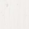 vidaXL Salon de jardin 5 pcs blanc bois massif de pin