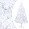 vidaXL Arbre de No&euml;l artificiel pr&eacute;-&eacute;clair&eacute; et boules blanc 120 cm PVC