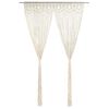 vidaXL Rideau en macram&eacute; 140x240 cm Coton