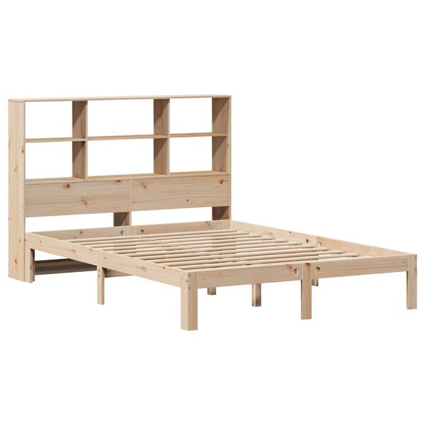 vidaXL Lit biblioth&egrave;que sans matelas 120x190 cm bois de pin massif