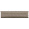 vidaXL Coussin de Dos Taupe 200 x 50 cm Tissu en microfibre