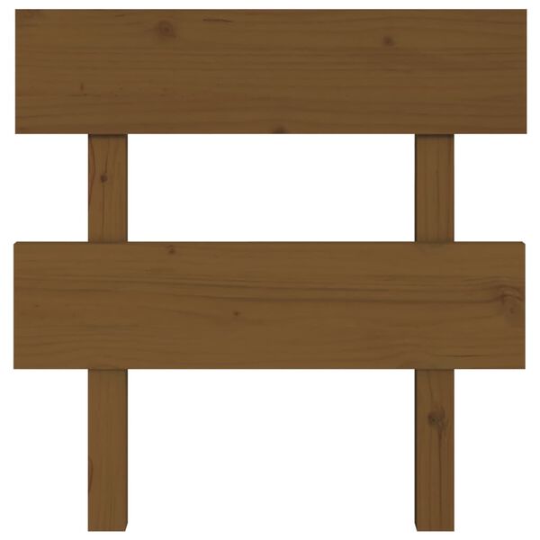vidaXL Tête de lit Marron miel 93,5x3x81 cm Bois massif de pin