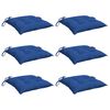 vidaXL Coussins de palette lot de 6 bleu 50x50x7 cm tissu oxford