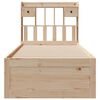vidaXL Lit bibliothèque sans matelas 75x190 cm bois de pin massif