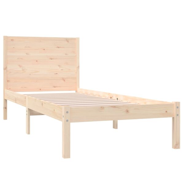 vidaXL Cadre de lit sans matelas 90x190 cm bois massif