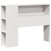 vidaXL Lit biblioth&egrave;que sans matelas blanc 75x190cm bois de pin massif