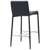 vidaXL Ensemble de bar 3 pcs Similicuir Noir