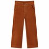 Pantalons pour enfants velours c&ocirc;tel&eacute; cognac 104