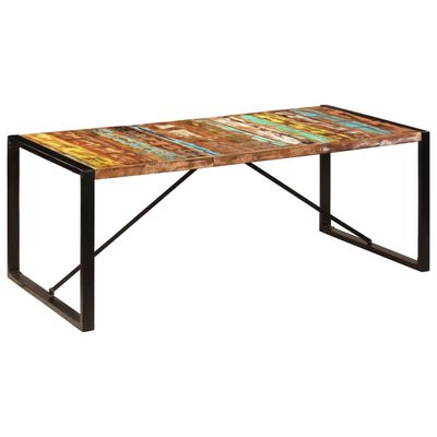 vidaXL Table à dîner 200x100x75 cm Bois de récupération solide