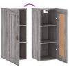 vidaXL Armoire murale sonoma gris 34,5x34x90 cm bois d'ing&eacute;nierie