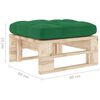 vidaXL Pouf palette de jardin bois de pin impr&eacute;gn&eacute;